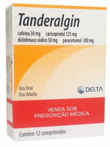 TANDERALGIN 30 MG 125 MG 50 MG 300 MG 12 COMPRIMIDOS LABORATÓRIOS DELTA SIMILAR