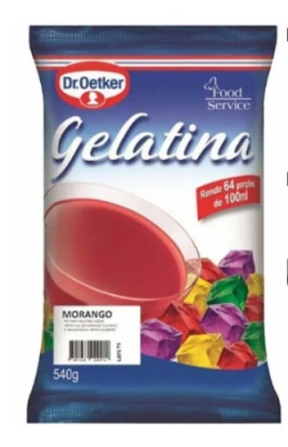 GELATINA DR OETKER MORANGO