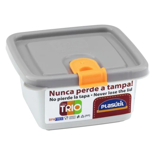 POTE PLÁSTICO FENDI QUADRADO BAIXO 210ML PLASÁTIL TRIO