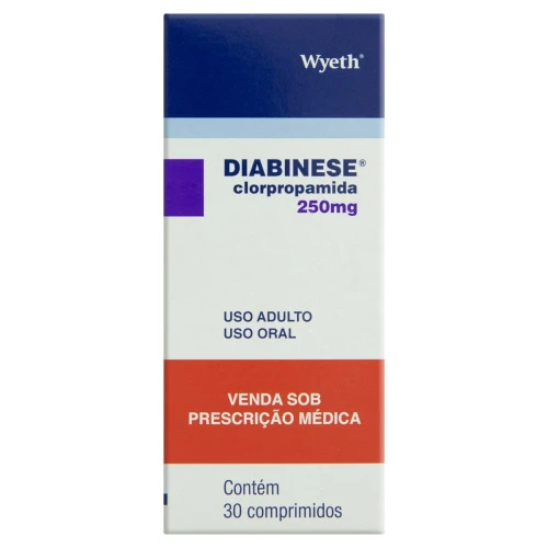 DIABINESE 250MG WYETH CAIXA 30 COMPRIMIDOS