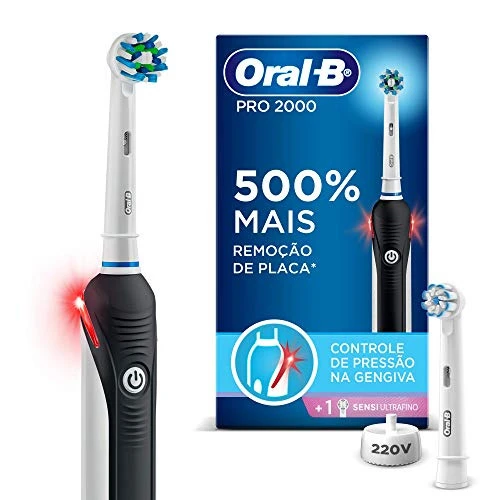 ESCOVA DENTAL ELÉTRICA RECARREGÁVEL 3766 ORAL B PRO 2000 220V