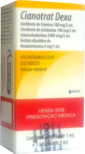 CIANOTRAT DEXA 5 MG ML 50 MG ML 100 MG ML 4 MG ML 100 MG ML 6 AMPOLAS 3 ML LABORATÓRIOS DELTA SIMILA