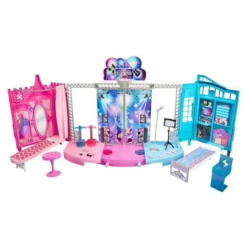 BARBIE ROCK N ROYALS TRANSFORMING STAGE PLAYSET