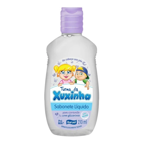 SABONETE LÍQUIDO XUXINHA SEM CORANTE 210ML