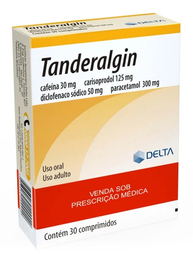 TANDERALGIN 30 MG 125 MG 50 MG 300 MG 30 COMPRIMIDOS LABORATÓRIOS DELTA SIMILAR