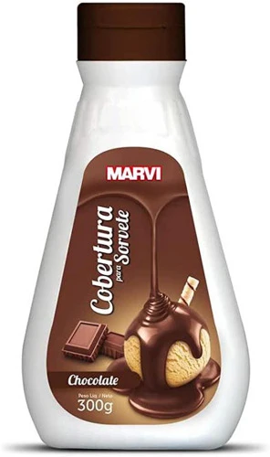 COBERTURA PARA SORVETE CHOCOLATE 300G MARVI
