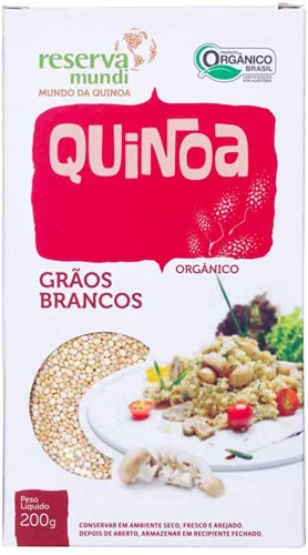 QUINOA GRÃOS BRANCOS MUNDO DA QUINOA 200G