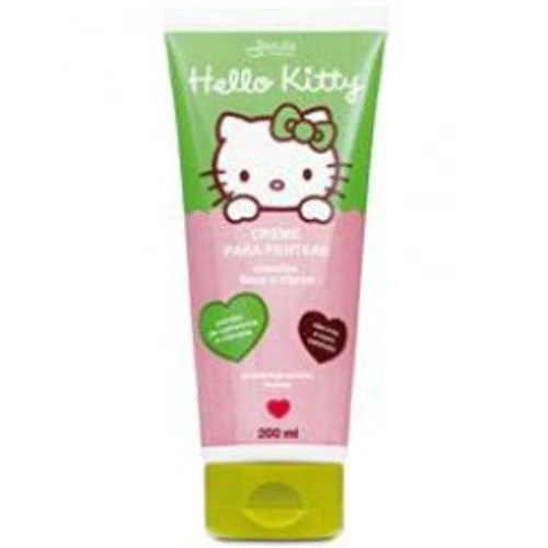 CREME PARA PENTEAR HELLO KITTY CABELOS FINOS E CLAROS INFANTIL 200ML