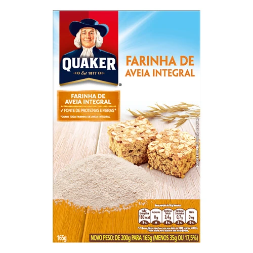 FARINHA DE AVEIA QUAKER CAIXA 165G