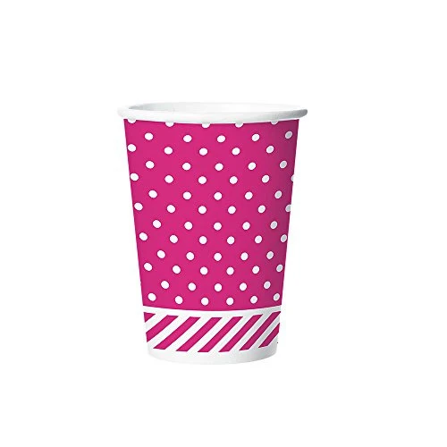 COPO PAPEL REGINA 180ML FESTA COL PINK 8UN