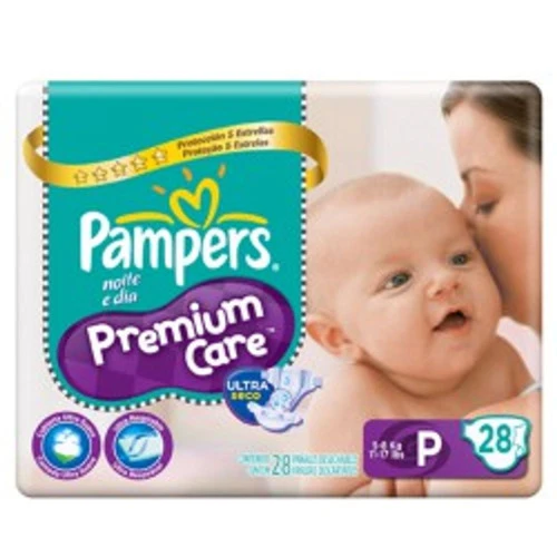 FRALDA DESCARTÁVEL PAMPERS PREMIUM CARE P 28 UNIDADES