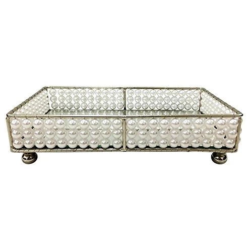 BANDEJA FULL FIT 25X15CM RETANG ESPELHADA PEARL