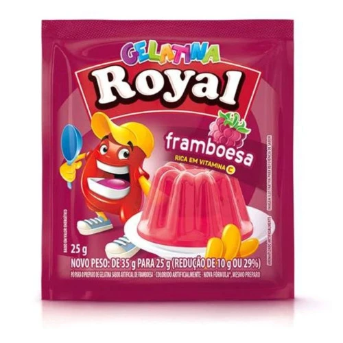 GELATINA ROYAL 25G FRAMBOESA