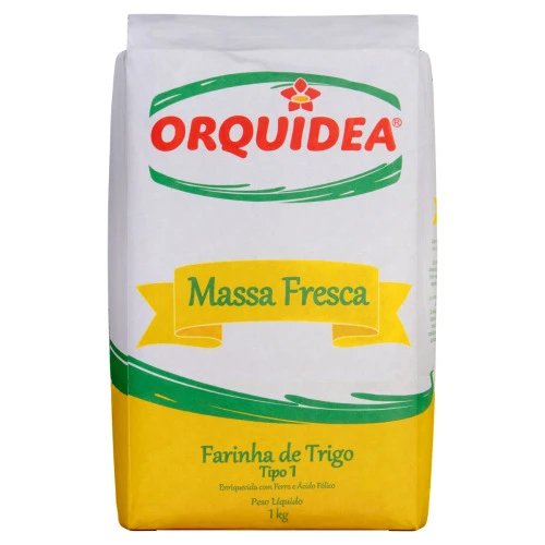 FARINHA DE TRIGO TIPO 1 ORQUÍDEA MASSA FRESCA PACOTE 1KG