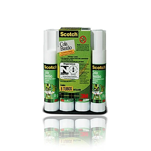 COLA BASTÃO SCOTCH BRANCA 8X8G