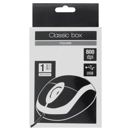 MOUSE ÓPTICO MO130 MULTILASER CLASSIC BOX