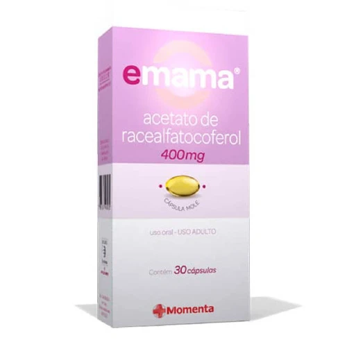 VITAMINA E EMAMA 400MG COM 30 CÁPSULAS