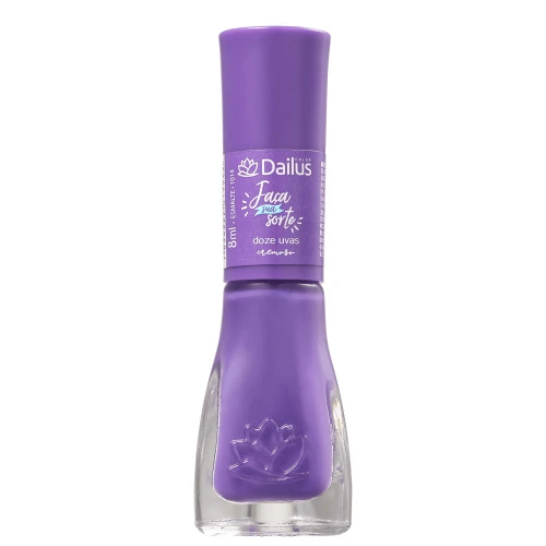 ESMALTE DAILUS FAÇA SUA SORTE ROXO DOZE UVAS 8ML