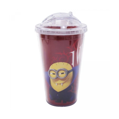 COPO COM CANUDO DU CHAPEU MINIONS VAMP MN1