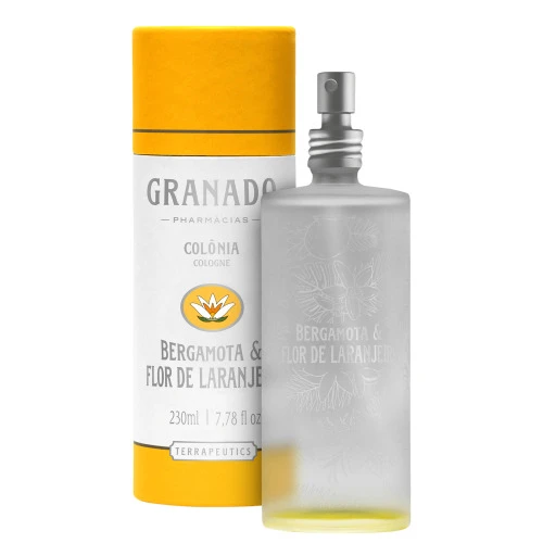 COLÔNIA BERGAMOTA FLOR DE LARANJEIRA GRANADO TERRAPEUTICS FRASCO 230ML