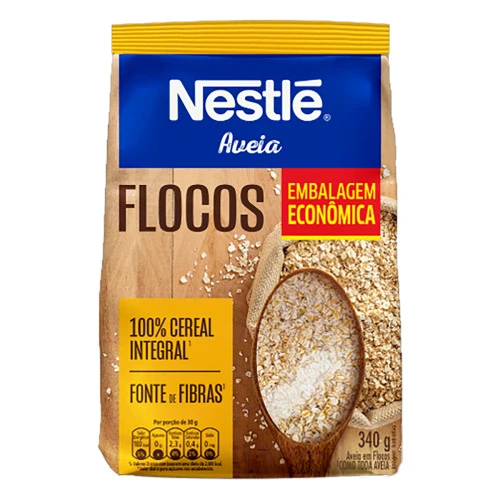 AVEIA EM FLOCOS NESTLÉ PACOTE 340G EMBALAGEM ECONÔMICA