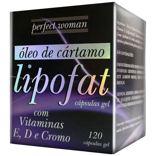 LIPOFAT COM VITAMINAS E D E CROMO 120CAPS GEL NEW MILLEN
