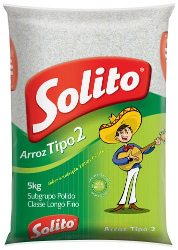 ARROZ POLIDO TIPO 2 SOLITO PACOTE 5KG