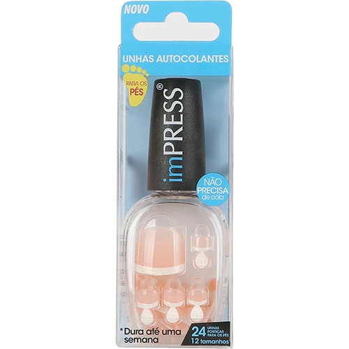 UNHAS POSTIÇAS FIRST KISS PARA PEÇAS AUTOCOLANTES IMPRESS ON LOCATION