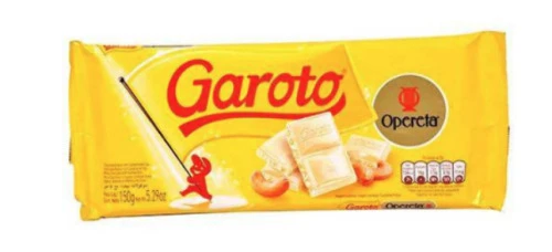 CHOCOLATE BRANCO OPERETA GAROTO PACOTE 90G