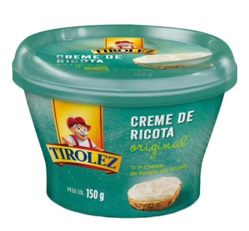 CREME DE RICOTA TIROLEZ TRADICIONAL 150G UN