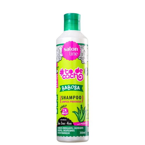 SHAMPOO DE BABOSA #TODECACHO TRATAMENTO PARA DIVAR SALON LINE 300ML