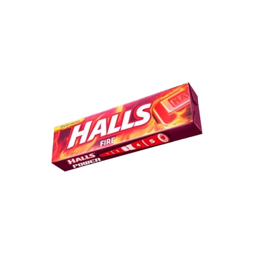HALLS FIRE LARANJA COM GENGIBRE 34 G
