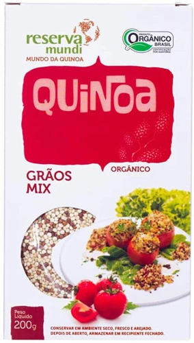 QUINOA GRÃOS MIX ORGÂNICO MUNDO DA QUINOA 200G