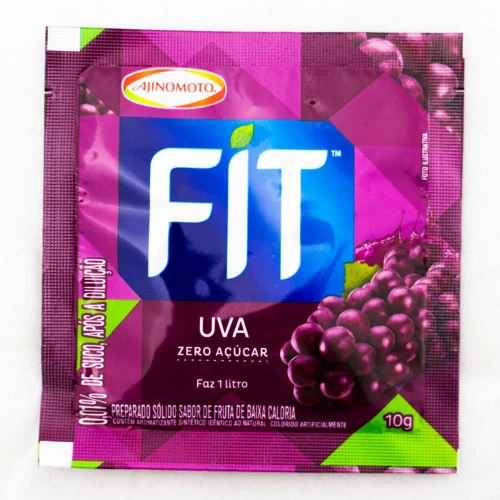 REFRESCO EM PÓ UVA ZERO AÇÚCAR FIT PACOTE 8G
