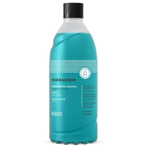 SABONETE LÍQUIDO HIDRADERM ERVA DOCE RF 1X500 ML