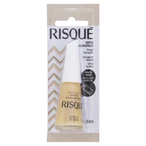 ESMALTE NATURAL ESTRELA DO MAR RISQUÉ NUDES 8ML