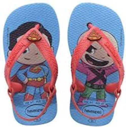 SANDÁLIAS HAVAIANAS N BABY HERÓIS GD B80 N BABY HERÓIS CF TURQUESA VERME