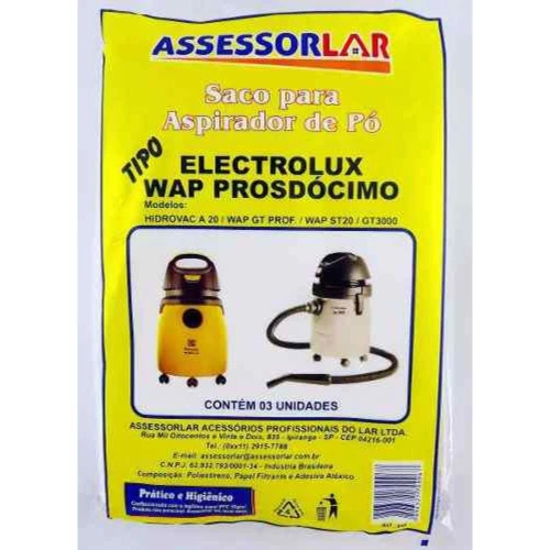 SACO ASSESSORLAR PARA ASPIR ELET WAP PROSDOCI