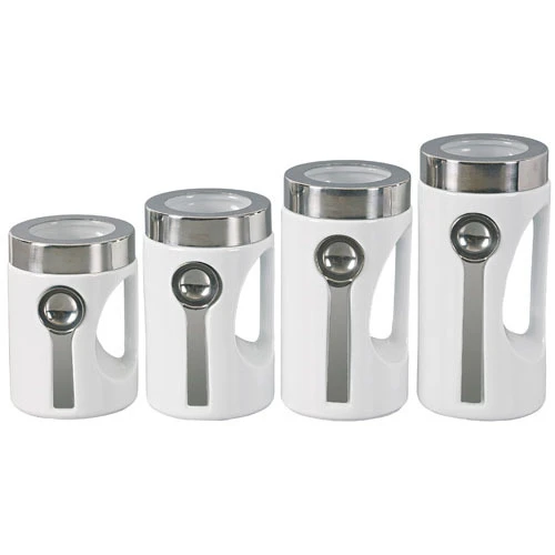 JG 4 POTES COM COLHER EMBUTIDA DYNASTY PORC BRANCA