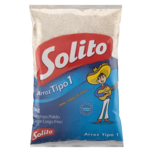 ARROZ POLIDO TIPO 1 SOLITO PACOTE 1KG