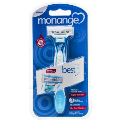 APARELHO DE DEPILAÇÃO MONANGE BEST 3 RECARREGÁVEL