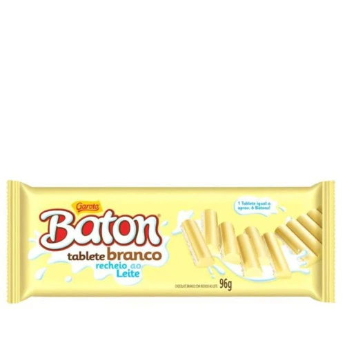CHOC BATON TABLETE BCO RECH CREME 96G