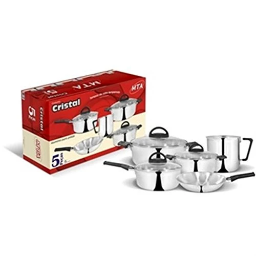 CONJUNTO CRISTAL 5 PEÇAS MTA
