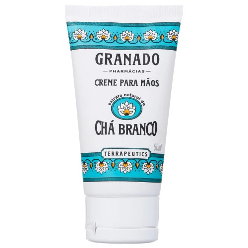 CREME PARA MÃOS GRANADO TERRAPEUTICS CHÁ BRANCO 50ML