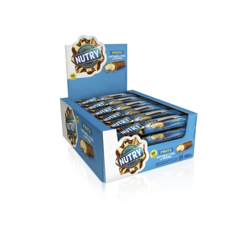 BARRA DE FRUTA NUTRY CASTANHA COM CHOCOLATE 20G DISPLAY COM 24 UND