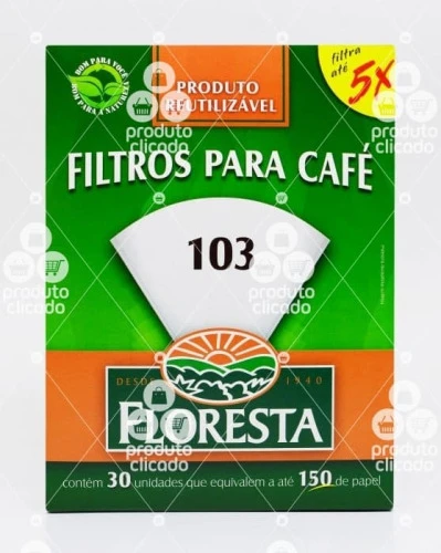 FILTRO FLORESTA REUTILIZAVEL 103 30UNIDADE