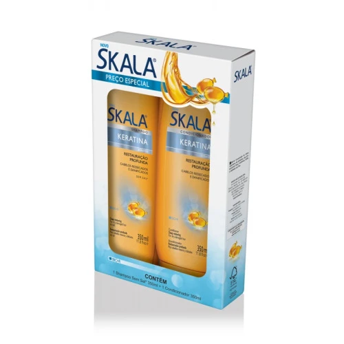 KIT SKALA SHAMPOO CONDICIONADOR KERTINA 200M