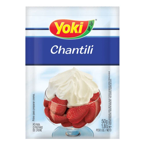 CHANTILLY EM PÓ YOKI PACOTE 50G