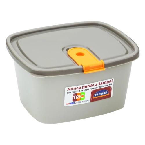 POTE PLÁSTICO FENDI RETANGULAR ALTO 1 2L PLASÁTIL TRIO