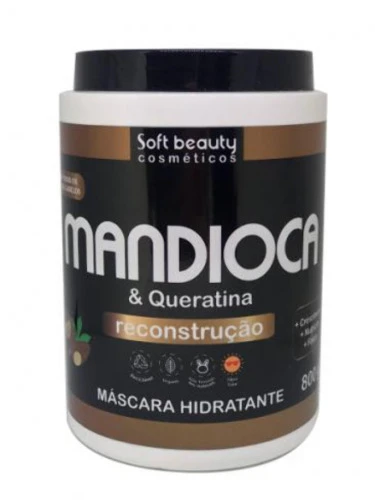 MASCARA SOFT FIX 800G MANDIOCA QUERATINA